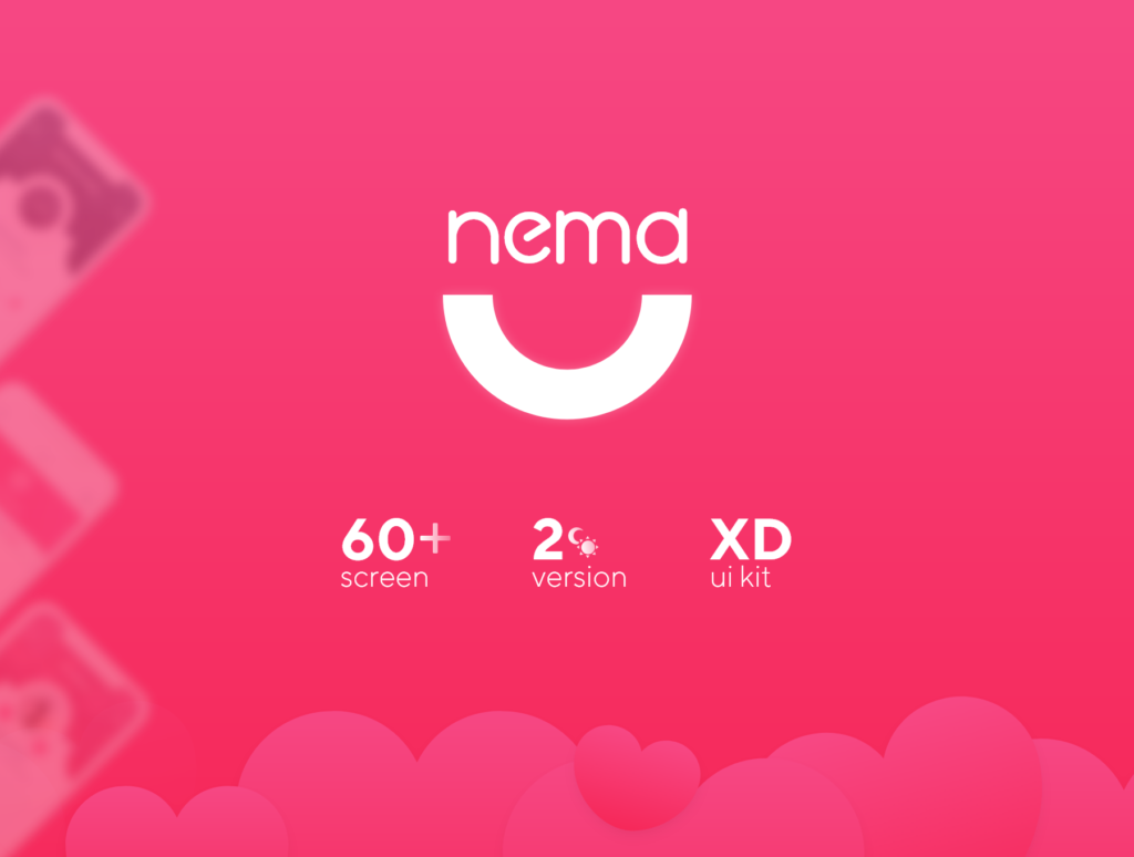 约会应用概念设计稿设计套件素材源文件下载Nema Dating App UI Kit插图2