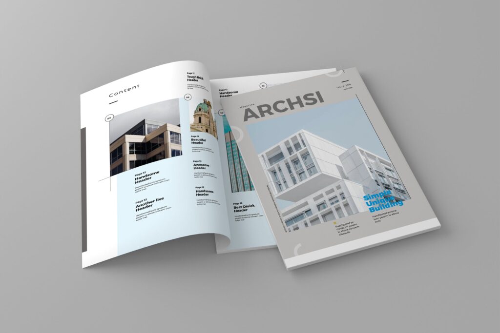 经典建筑设计周刊杂志模板Archsi Magazine Template