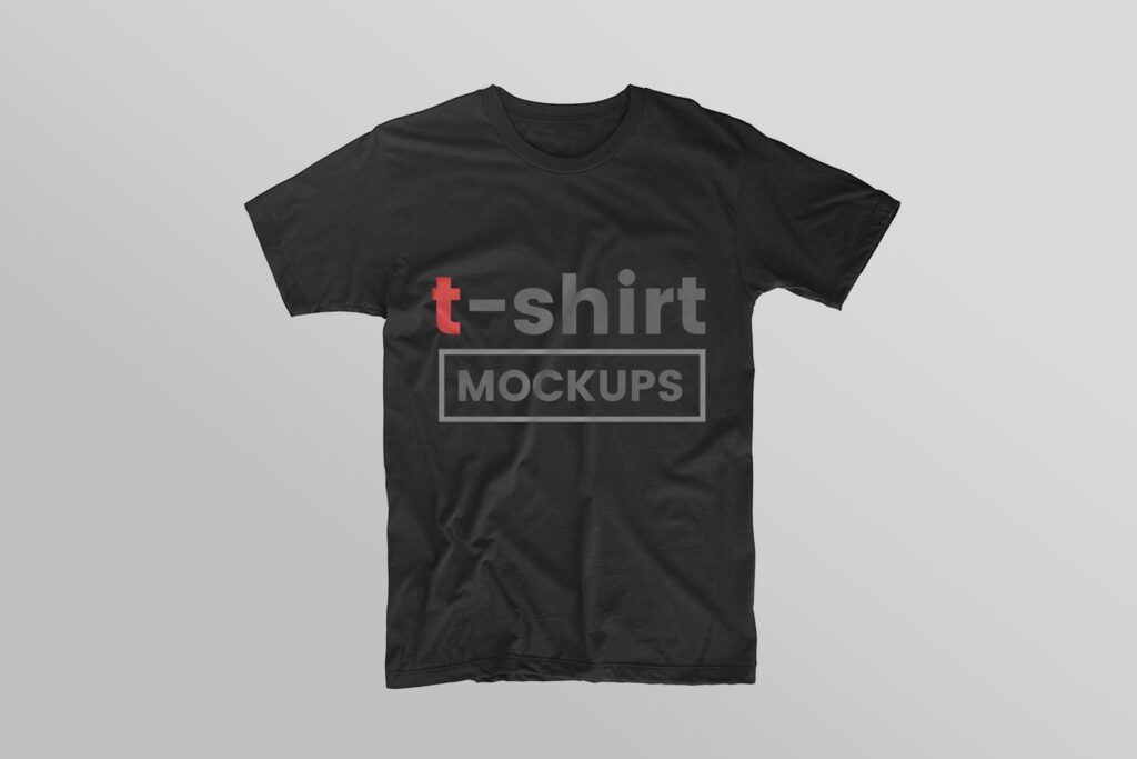 黑色男士t恤模型样机素材下载Black T Shirt Mockups 4ZCCZY插图