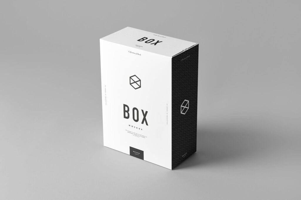 企业方形产品包装盒模型样机下载Box Mockup 2 G6XNQA