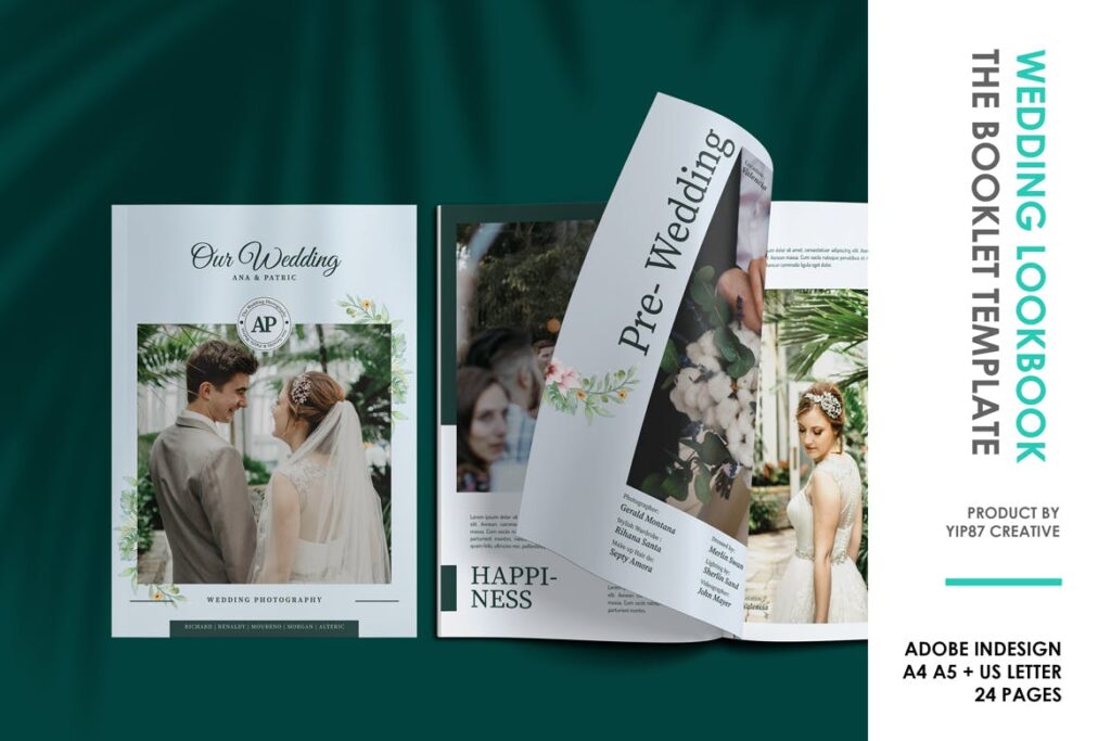 新娘与婚纱摄影/婚纱主题杂志模板Bridal and Wedding Photography Magazine