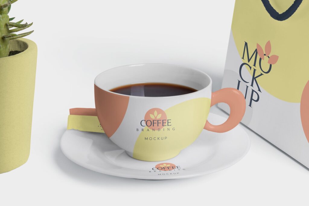 咖啡品牌手提包装袋模型样机素材下载Coffee Branding Mockups 4LYFZ7U