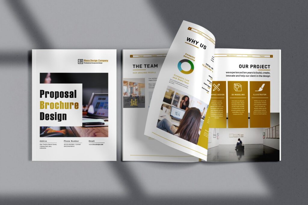 简约优雅公司简介/计划书设计商务手册模板Company Profile Proposal Brochure Design