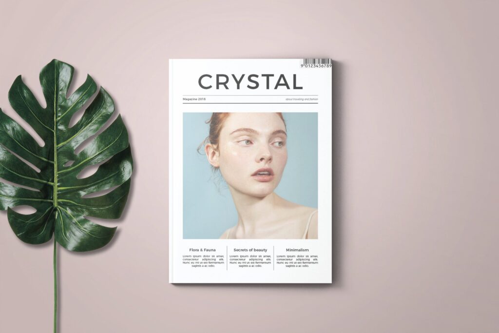 创意时尚现代产品宣传类杂志模版Crystal Magazine Template L6B99X插图