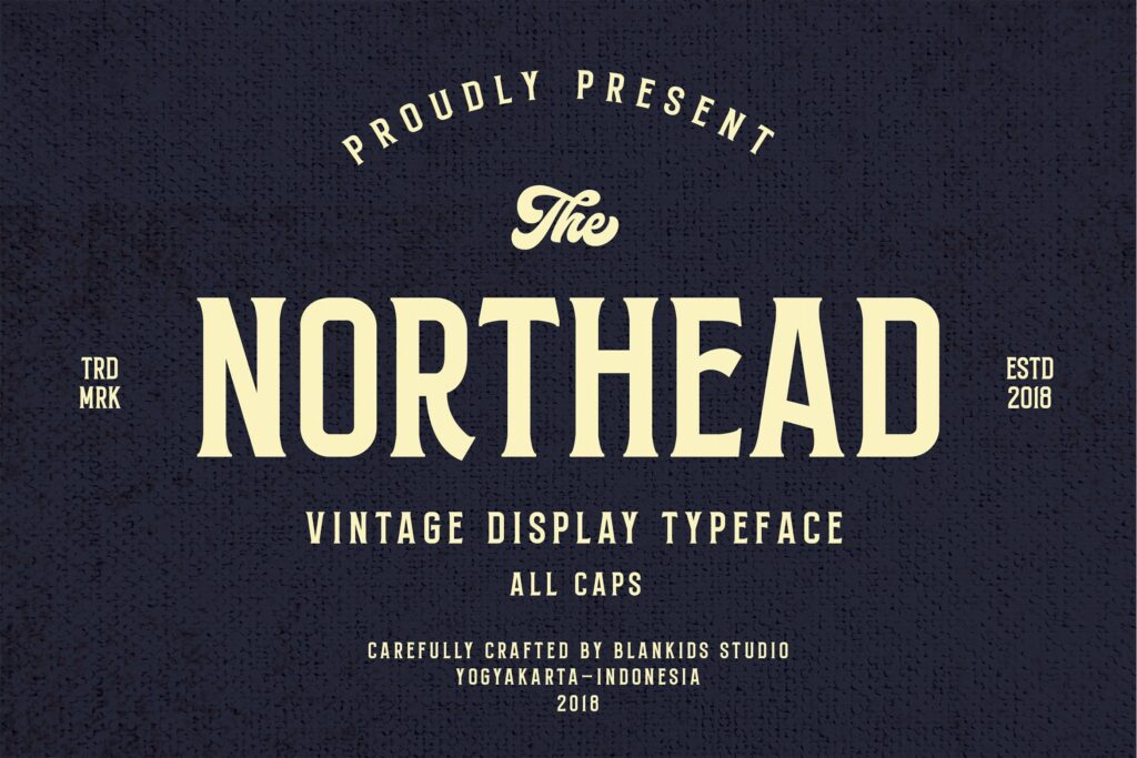 标签啤酒和古董招牌/复古衬线英文字体下载Northead vintage serif font