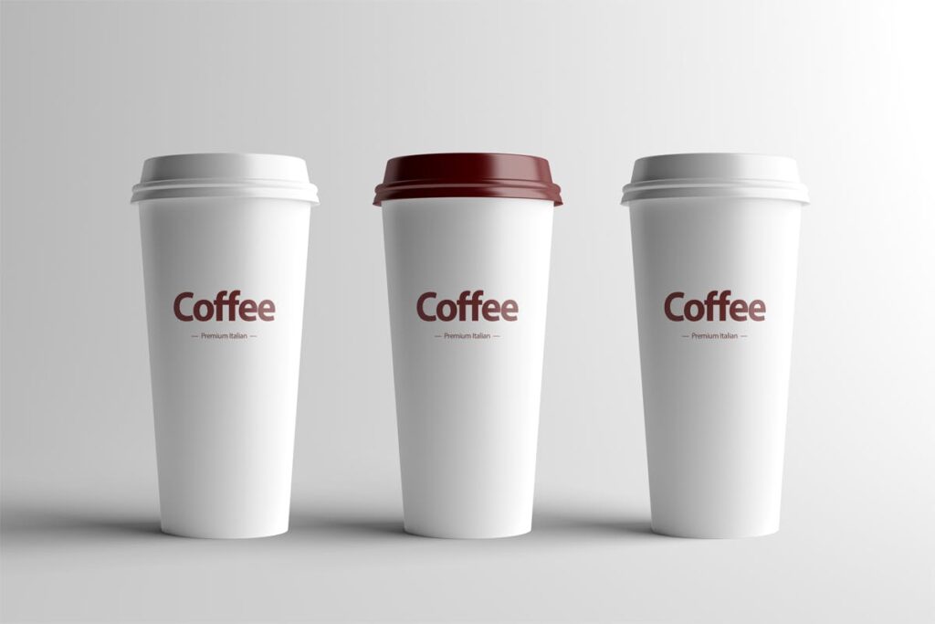 热饮咖啡杯样机模型效果图下载Paper Coffee Cup Mock Up Large