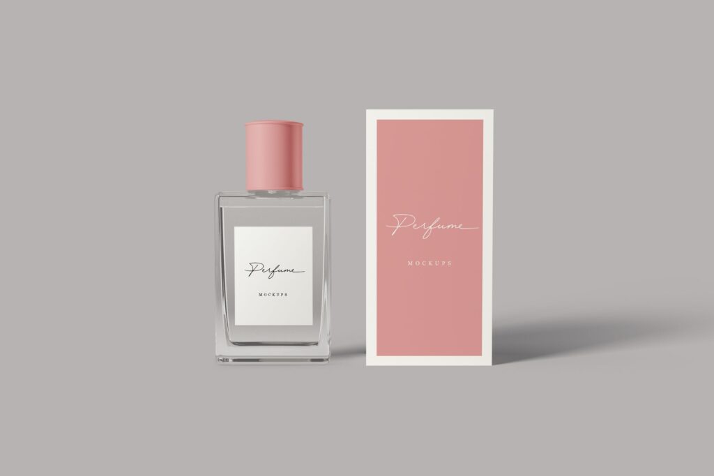 女性高端奢侈品牌香水样机模型效果图Perfume Mockups DM3N9SP