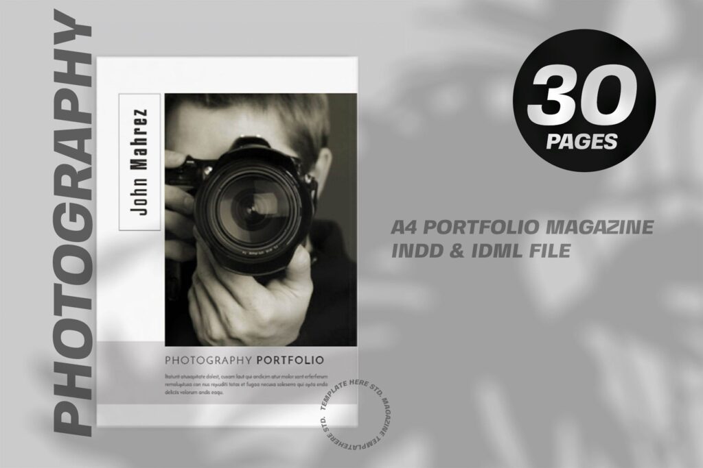 简约高端多用途摄影作品集杂志Photography Portfolio Magazine