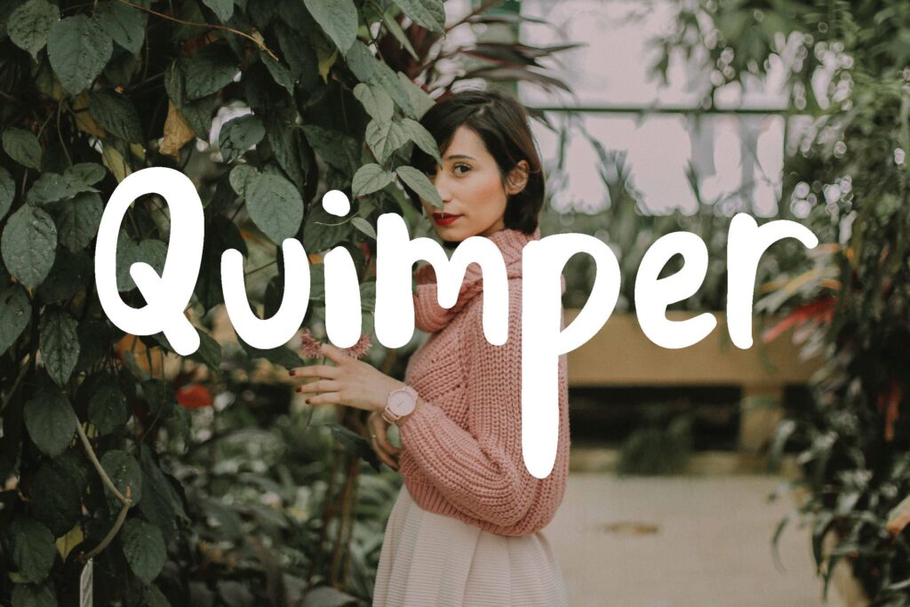 Quimper无衬线字体/海报T恤装饰字体模板素材下载Quimper