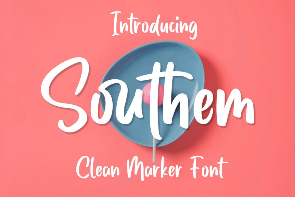 时尚主题海报标题无衬线英文字体下载Southem Clean Marker Font
