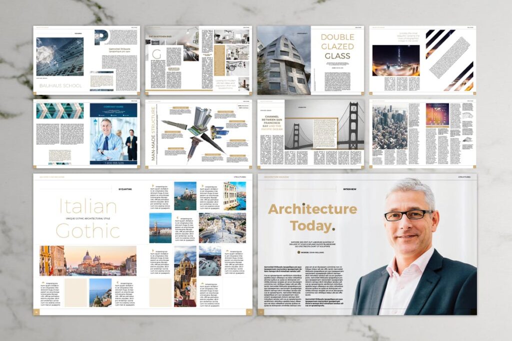 建筑设计/生态空间规划杂志模板Architecture Magazine插图8