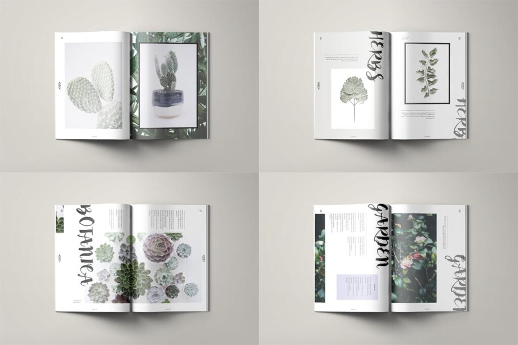 简约的植物学/多用途企业业务画册模板素材Botanical Magazine插图9