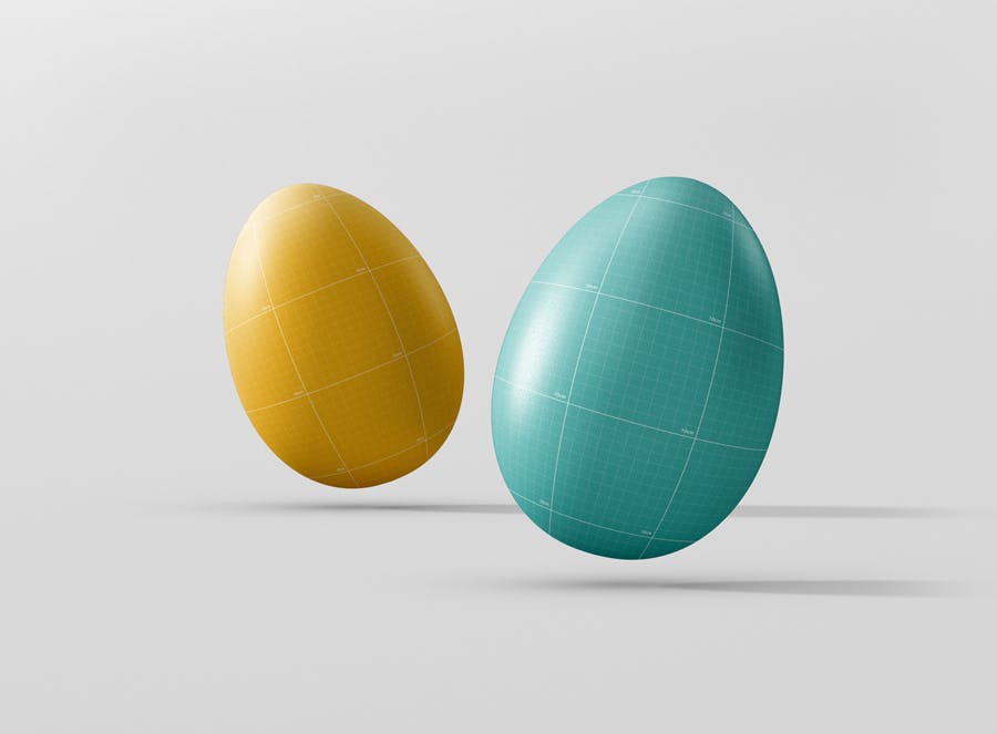 5个逼真的高质量复活节彩蛋模型样机Easter Egg MockUp插图8