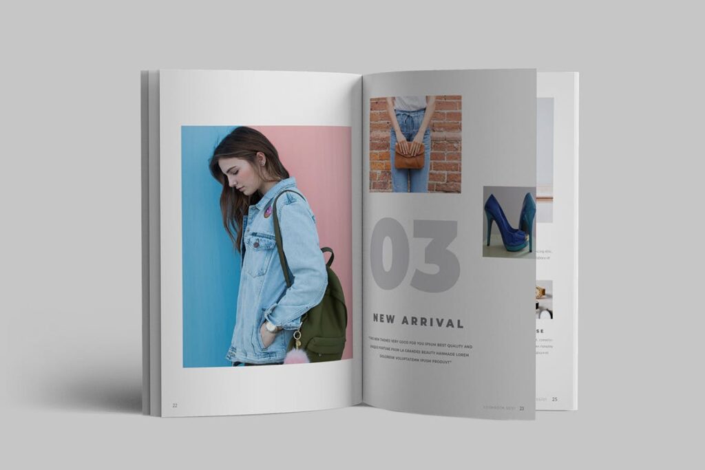 商务产品目录简介/时尚品牌服装画册模板Fashion Catalog 3QNL8D插图9