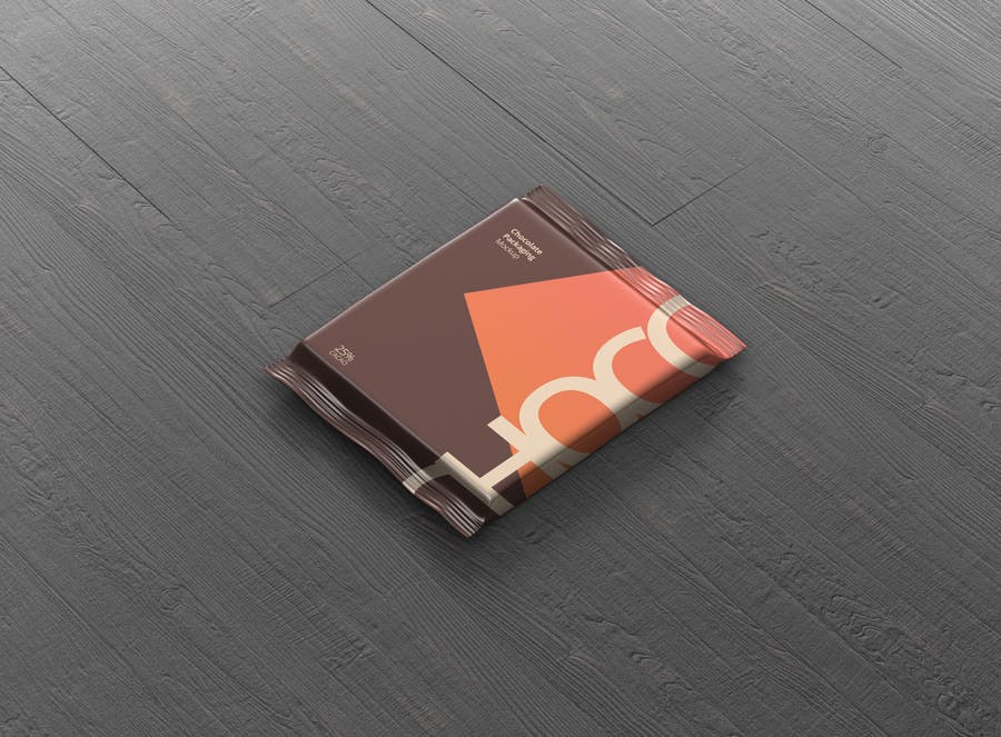 真空巧克力包装模型样机素材下载Foil Chocolate Packaging Mockup Square Size插图9