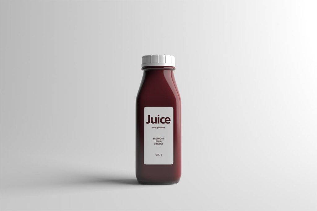 塑料果汁包装瓶样机模型效果图下载Juice Bottle Packaging MockUp HBVQPD插图9
