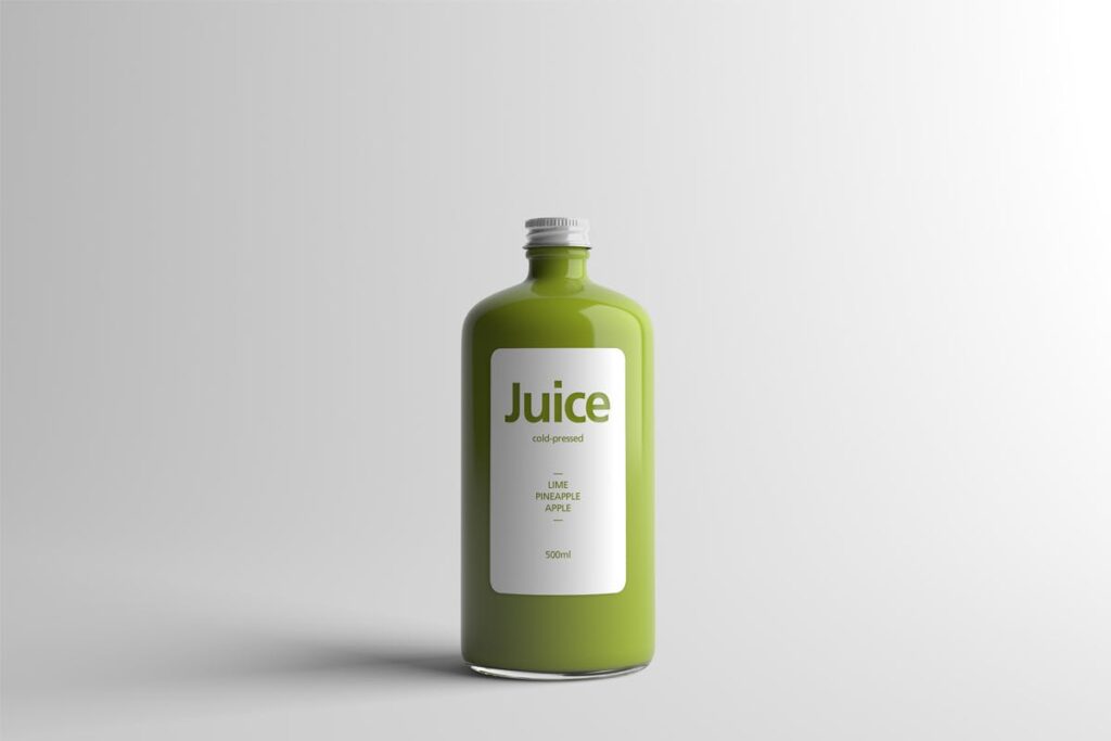 果蔬料理包装玻璃瓶样机素材模板素材下载Juice Bottle Packaging MockUp THQZA4插图9