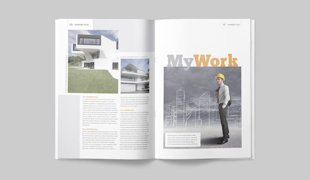 建筑类/生活空间规划画册素材模板下载Magazine Template插图8