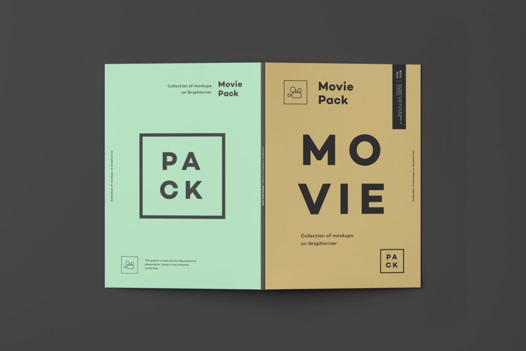电影唱片光盘包装模型样机效果图Movie Pack Mockup 4插图8