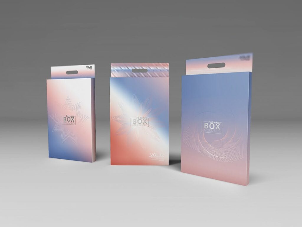 方形渐变礼品盒包装素材模板下载Package Box Mockups Vol12插图9