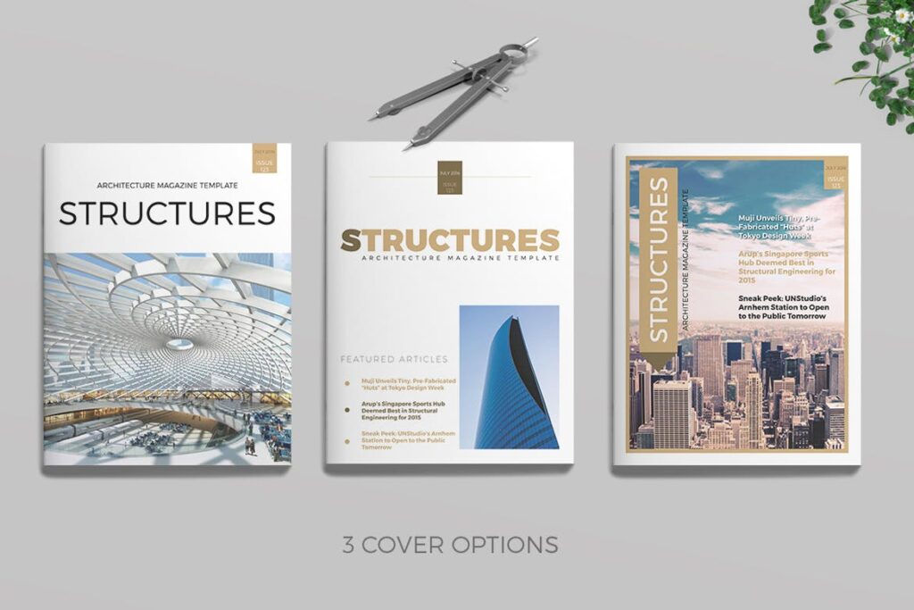 建筑设计/生态空间规划杂志模板Architecture Magazine插图9