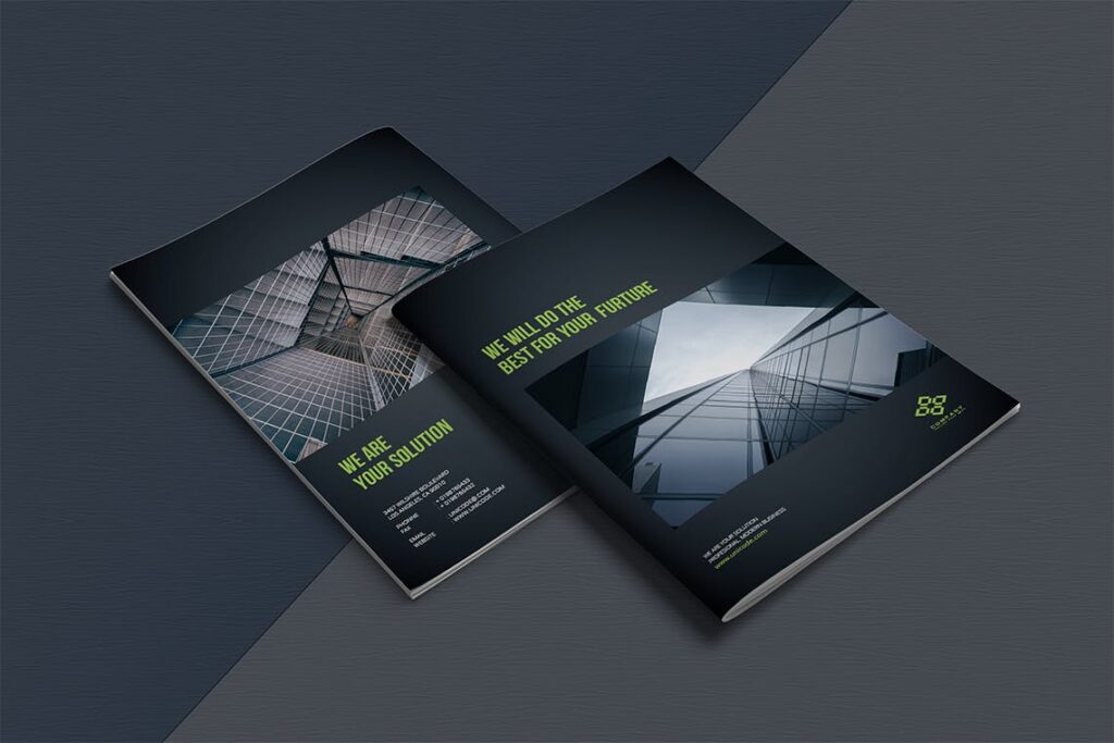 整洁典现代专业的企业商务手册模板Business Brochure Template DV95G插图10