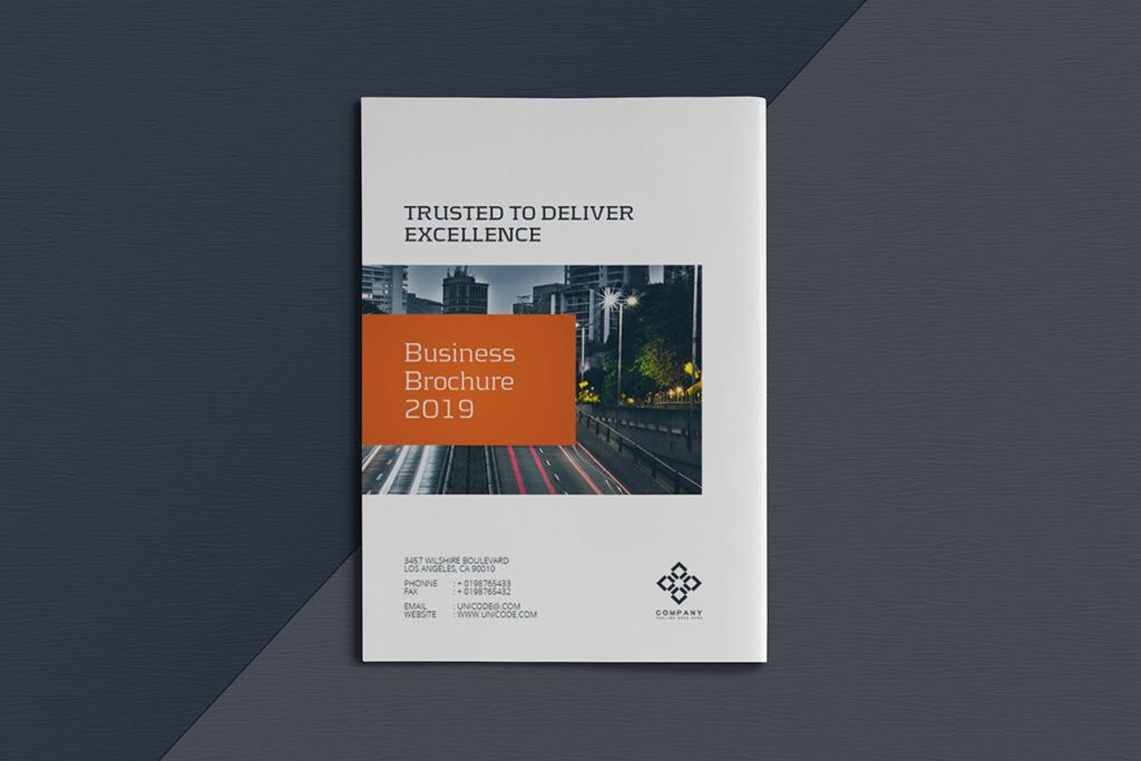 企业介绍销售数据年度报告画册杂志模板素材Business Brochure Template EBECHS插图10