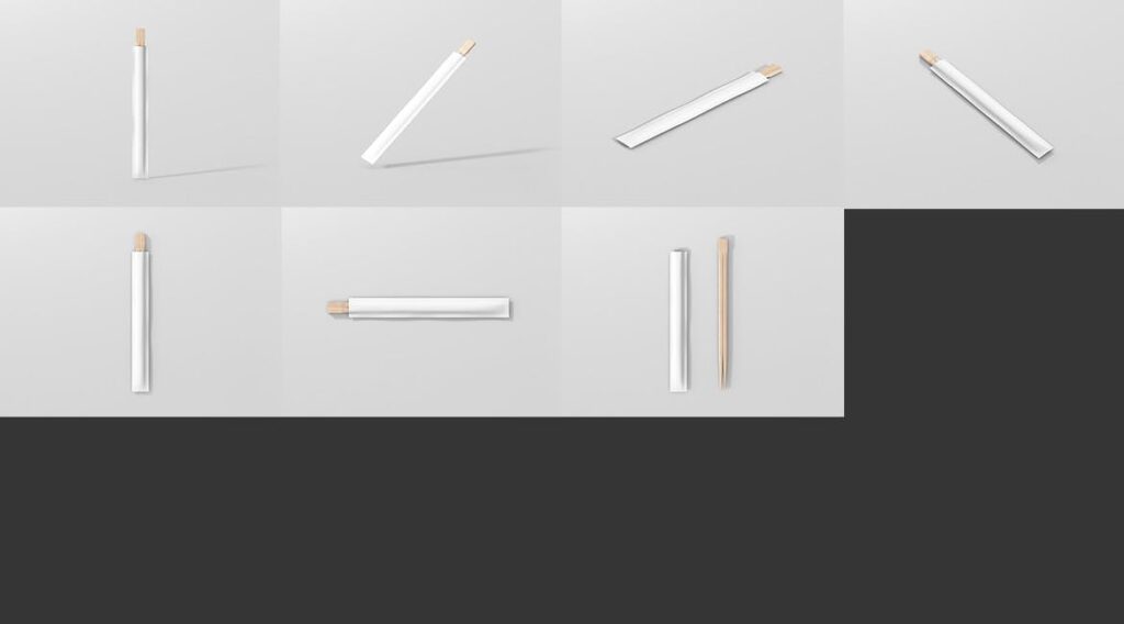 高分辨率的筷子模型样机下载Chopsticks Mockup插图9