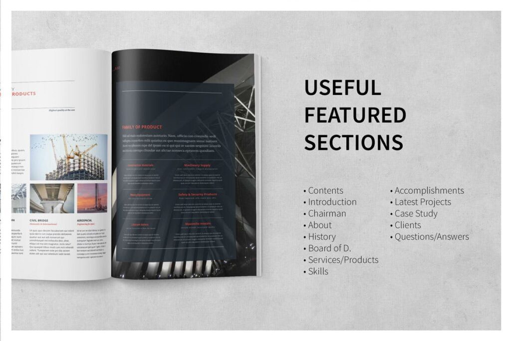 公司动态展示商业手册优雅简洁画册杂志模板Company Profile 001插图9