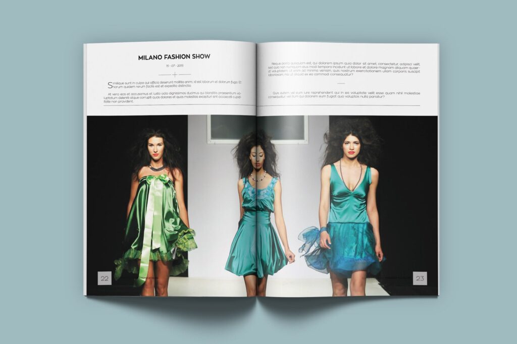 文艺优雅时装摄影目录/小册子画册杂志模版素材Fashion Catalog Magazine插图10
