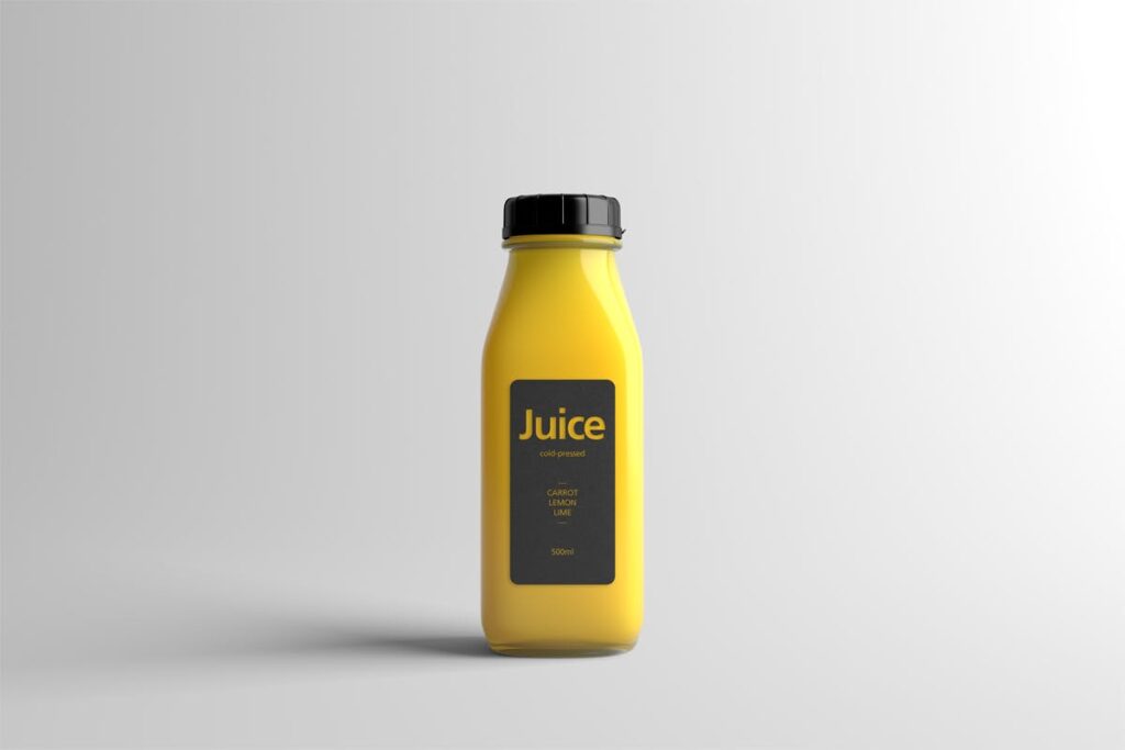 塑料果汁包装瓶样机模型效果图下载Juice Bottle Packaging MockUp HBVQPD插图10
