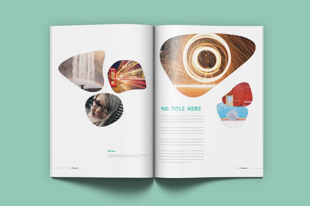 摄影时装设计或简约设计版式画册杂志模板素材下载Minimal Magazine VLGG9T插图10