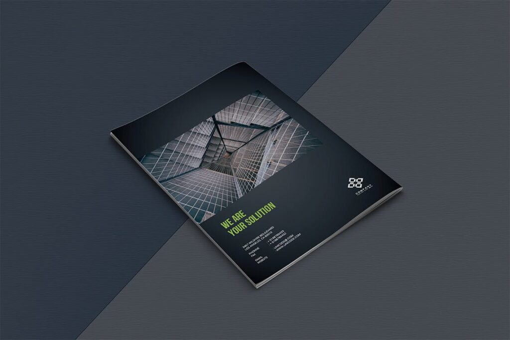 整洁典现代专业的企业商务手册模板Business Brochure Template DV95G插图11