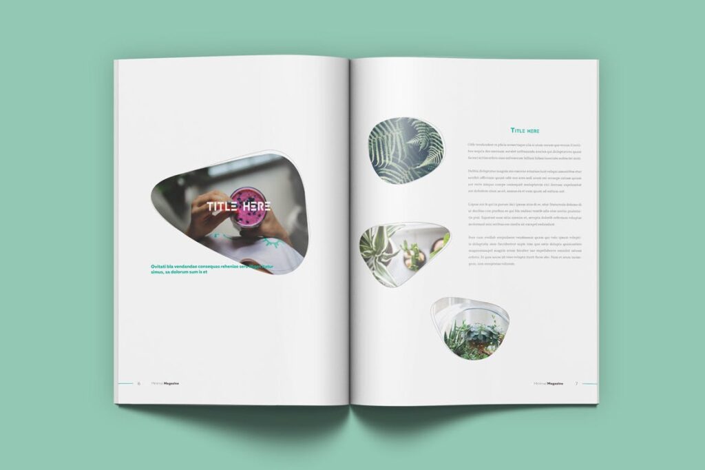 摄影时装设计或简约设计版式画册杂志模板素材下载Minimal Magazine VLGG9T插图11