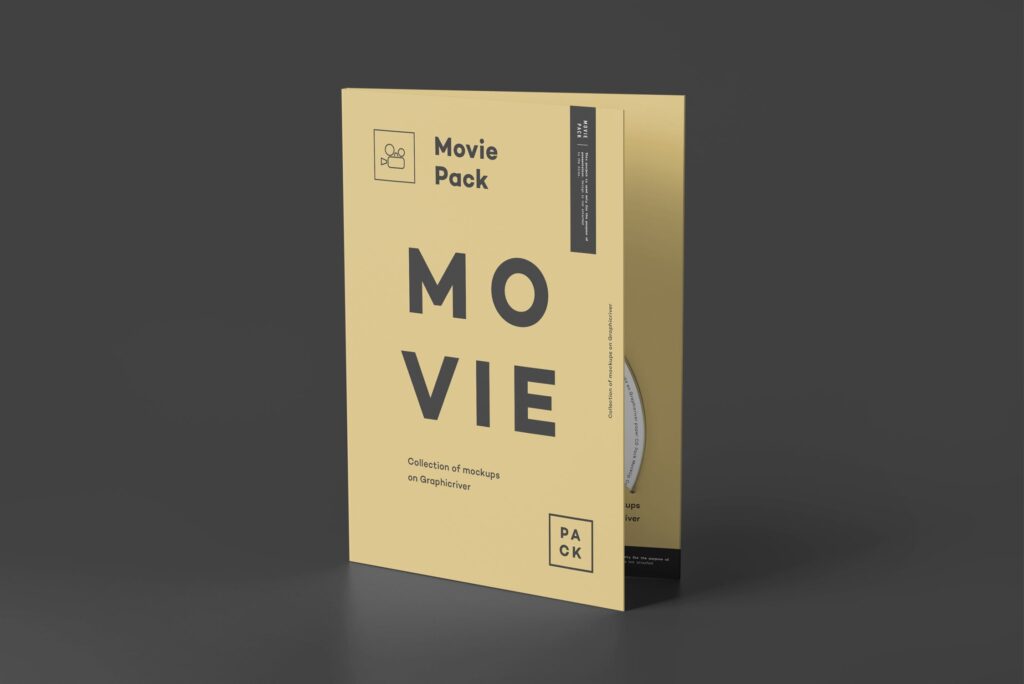 电影唱片光盘包装模型样机效果图Movie Pack Mockup 4插图10
