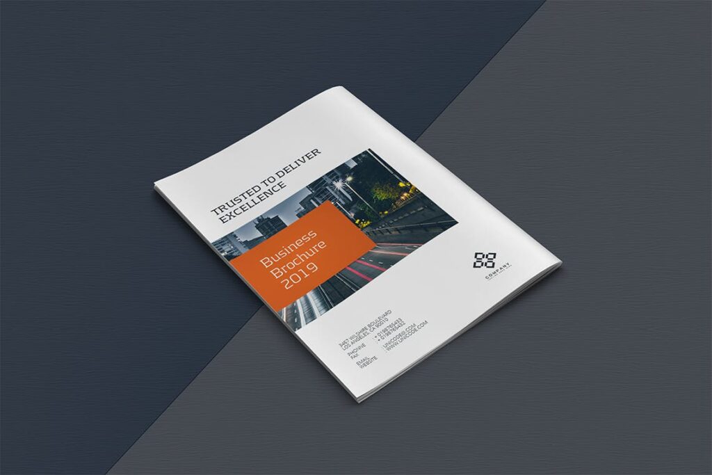 企业介绍销售数据年度报告画册杂志模板素材Business Brochure Template EBECHS插图12