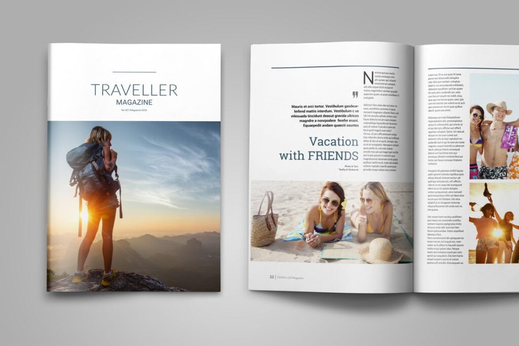 简约极简设计旅行爱好者杂志模板素材Indesign Magazine Template W56BGKZ插图12