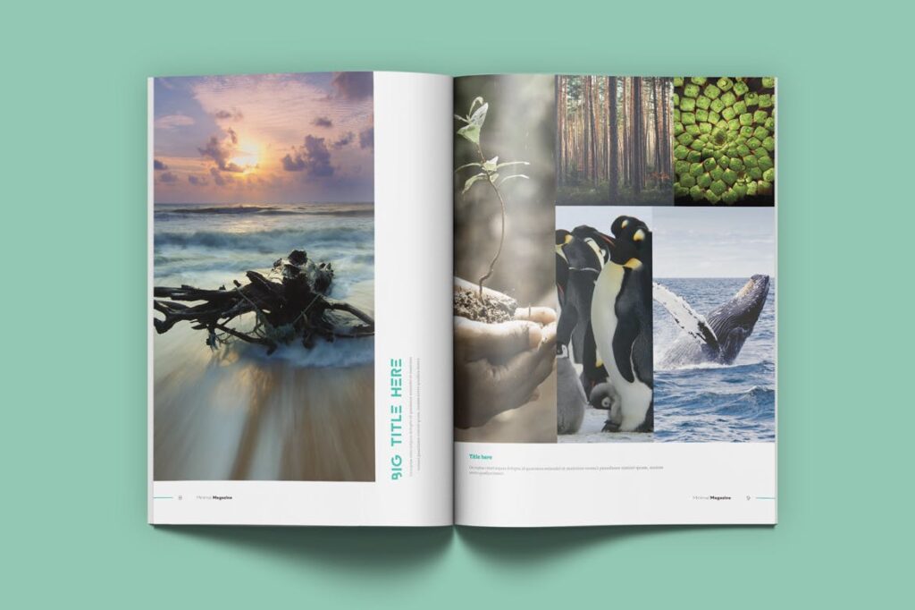 摄影时装设计或简约设计版式画册杂志模板素材下载Minimal Magazine VLGG9T插图12