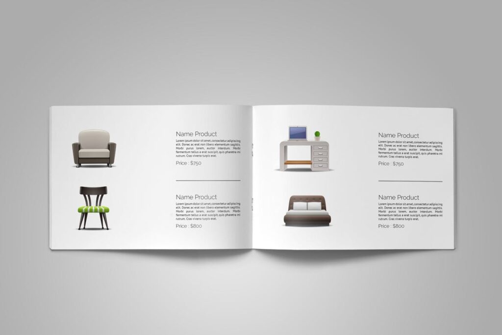 欧美风家居产品展示介绍画册杂志模板素材下载Portfolio Brochure Catalogs FGFTG3插图12