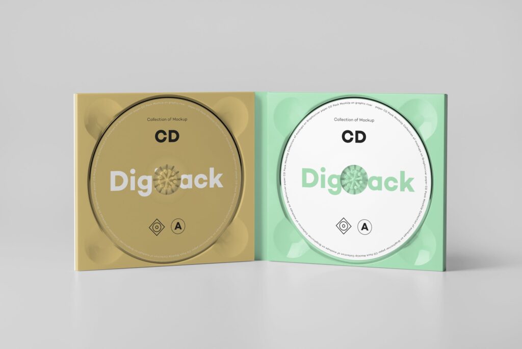 古典电影光盘/音乐CD唱片包模型CD Digi Pack Mockup 9插图13