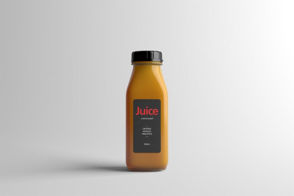 塑料果汁包装瓶样机模型效果图下载Juice Bottle Packaging MockUp HBVQPD插图12
