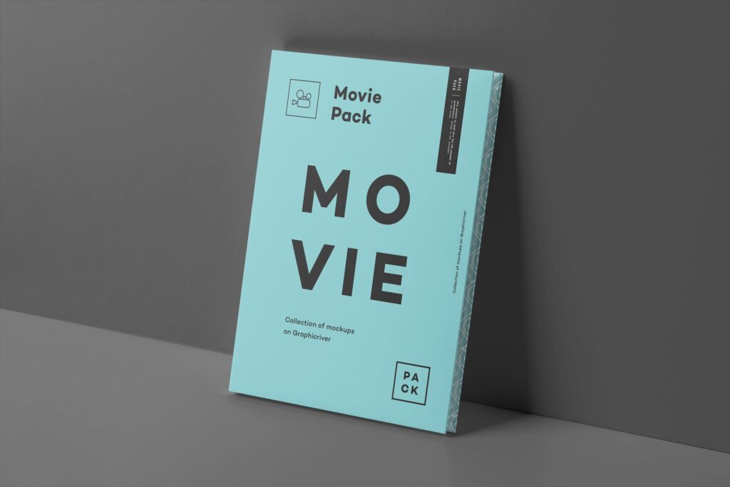 古典电影唱片包装模型样机素材下载Movie Pack Mockup 3插图13