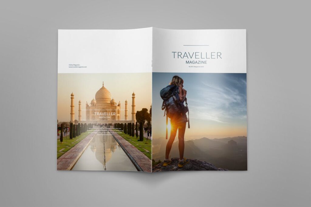 简约极简设计旅行爱好者杂志模板素材Indesign Magazine Template W56BGKZ插图14