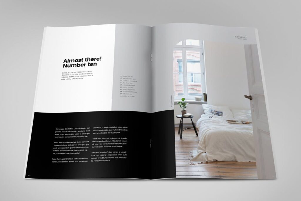 极简室内设计/居家生活美学杂志画册模板Minimal Interior Design Magazine插图14