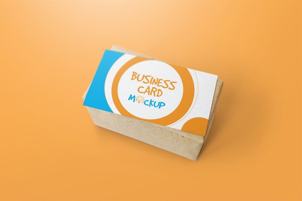 简约堆叠展示名片模型样机素材下载90×50 Business Card Mockups插图1