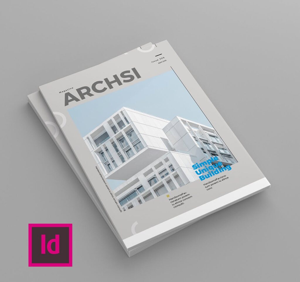 经典建筑设计周刊杂志模板Archsi Magazine Template插图1
