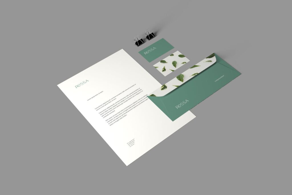 简约文艺企业品牌办公文具模型样机效果图Branding Stationery Mockups S8PGBDY插图1