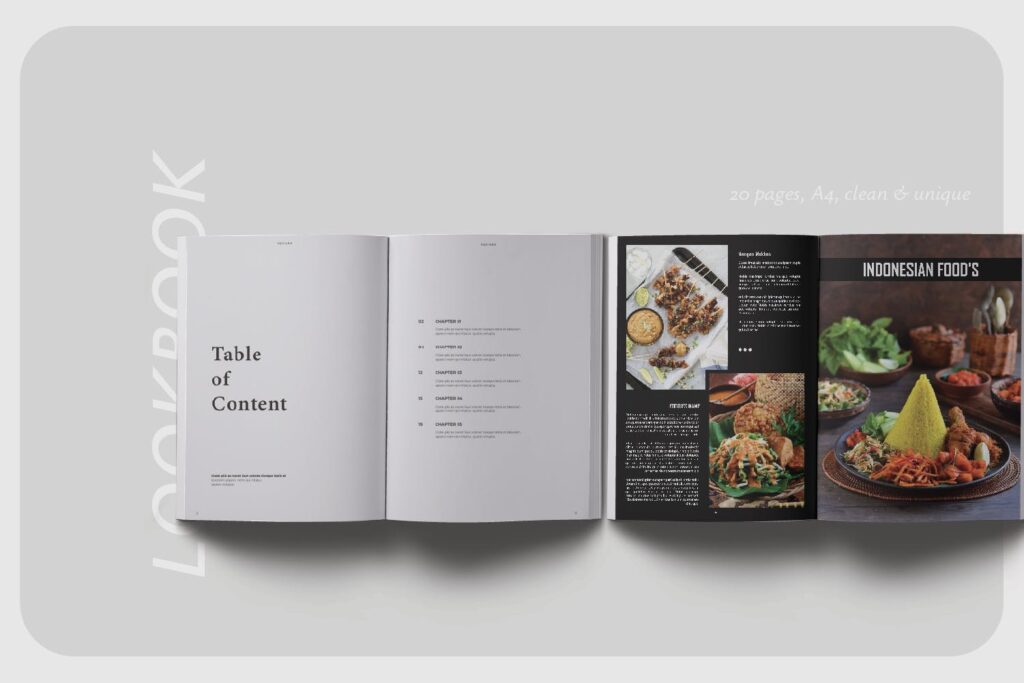 高端美食家餐饮美食料理周刊杂志模板FOODIES Photograph Lookbook插图1