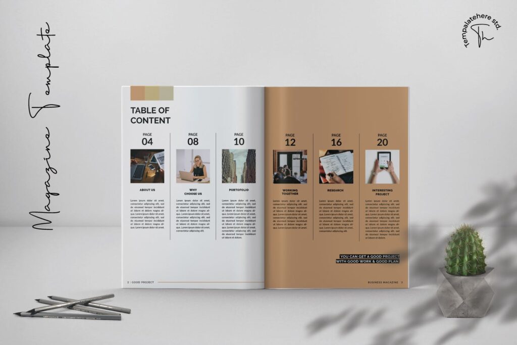 企业项目商业企划书杂志模板素材Good Project Business Magazine Template插图1