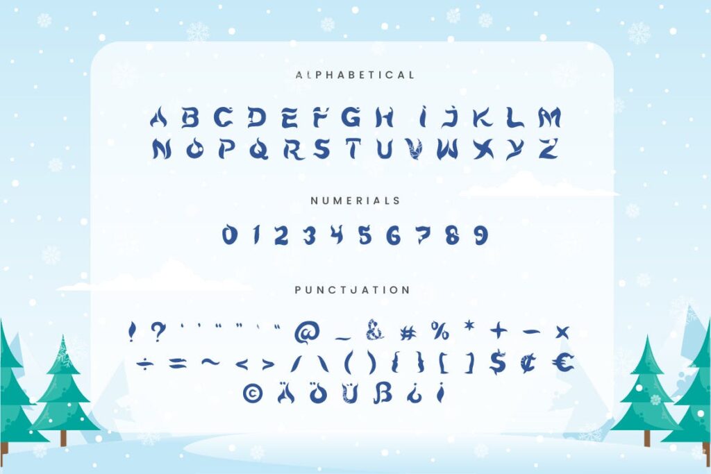 冰山系列主题英文衬线字体Iceberg Cold Unique Display Typeface插图1